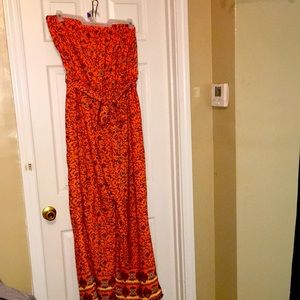 Vintage style orange jumpsuit